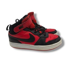 Nike Court Borough Mid 2 Sneakers PS Youth 3 Black University Red CD7783-602