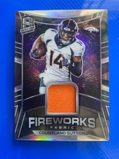 2020 Panini Spectra Fireworks Fabric Silver Prizm /99 Courtland Sutton #23~Mint~
