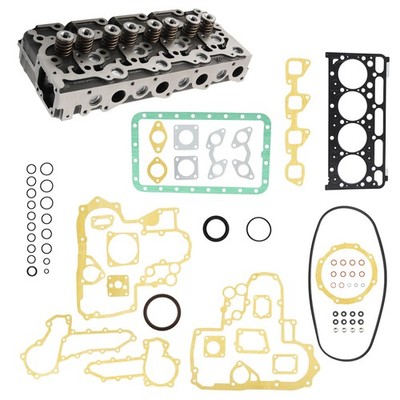 Complete Cylinder Head w/ Full Gasket Kit for Kubota V2203 V2203T V2203E V2203B
