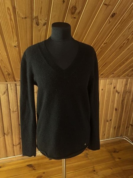 Women Massimo Dutti Sweater Black Cashmere M