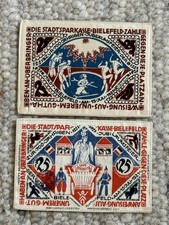 Konvolut Banknoten Bielefeld 1922 Seide