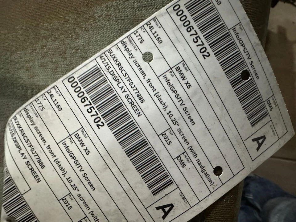 Pantalla de visualización de información-GPS-TV tablero delantero compatible con BMW X5 14-16 1927057 Foto 4 de 4