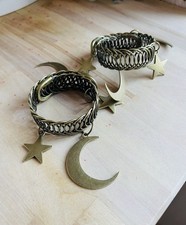 Anthropologie Brass Celestial Curtain Holdbacks New Set Of 2