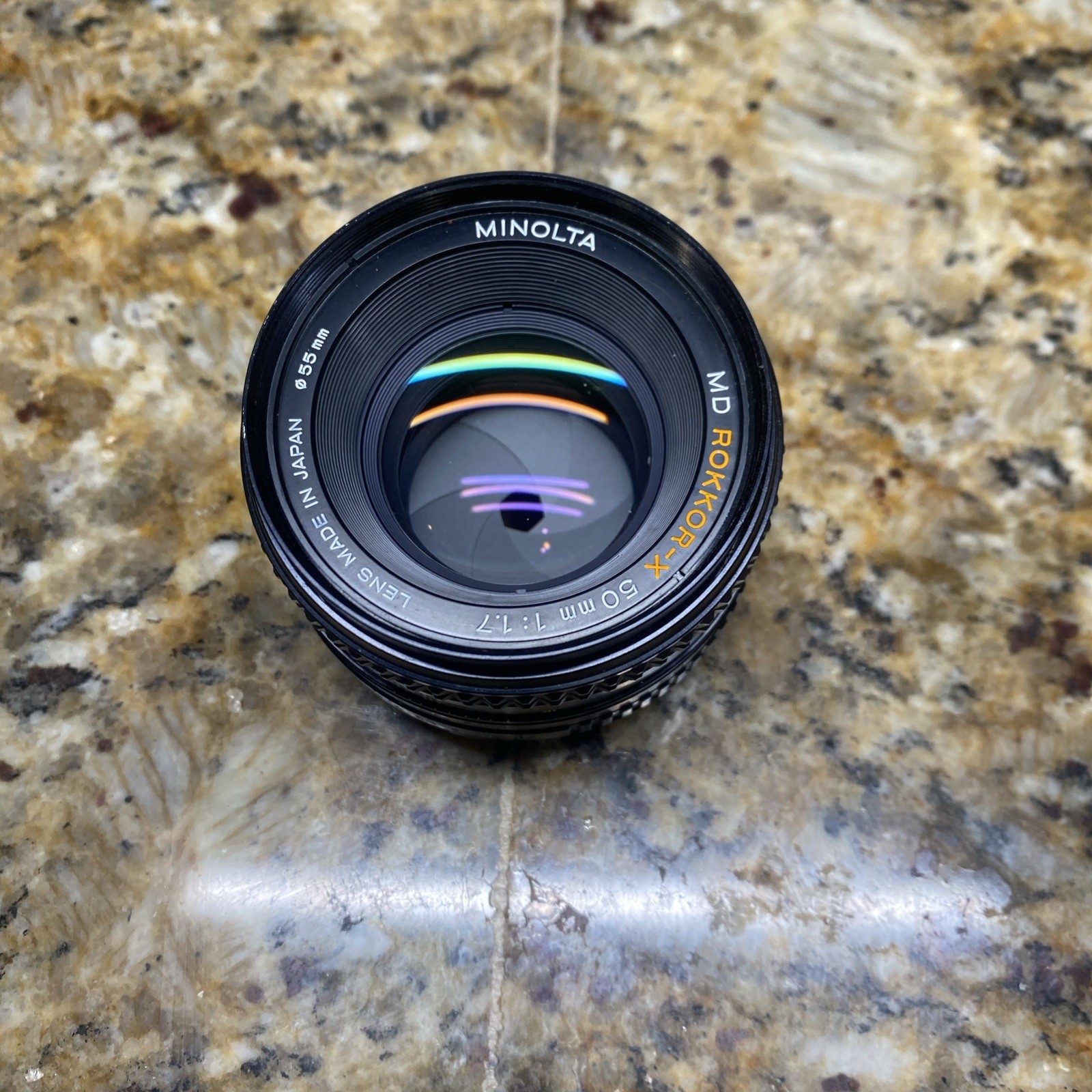 Minolta MD Rokkor-X 50mm f/1.7 prime lens