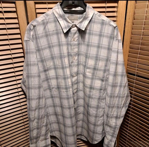 Margaret Howell, Margaret Howell Check Shirt L Gray Spring Casual Vintage