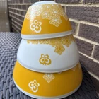 Gold Butterfly Nesting Bowls Vintage Charm By Pyrex