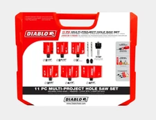 Hole Saw Kit Diablo DHS11SLD 11pc Hole Saw Kit - NEW IN FACTORY PACKAGING