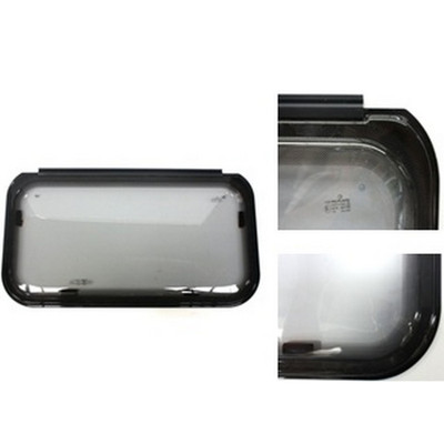 Fenêtre PVC - LxH 900x500 mm -Triple Vitrage - Bicolore blanc int