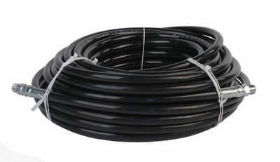 #ad Schieffer 4000 PSI 3 8quot; x 100#x27; Thermoplastic Sewer Jetter Hose 3 8quot; Solid Swivel $215.99