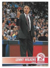 1994-95 NBA Hoops Basketball Lenny Wilkens Coach Card #274 Atlanta Hawks HOF