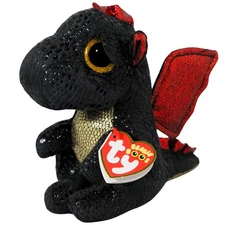 Ty Beanie Boos - Grindal the Dragon, Glitter Eyes, No Horn, MWMT Stuffed Animal