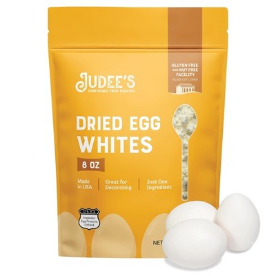EXP:06/25/2026 Judee's Gluten Free Dried Egg White Protein Powder - Pasteurized,
