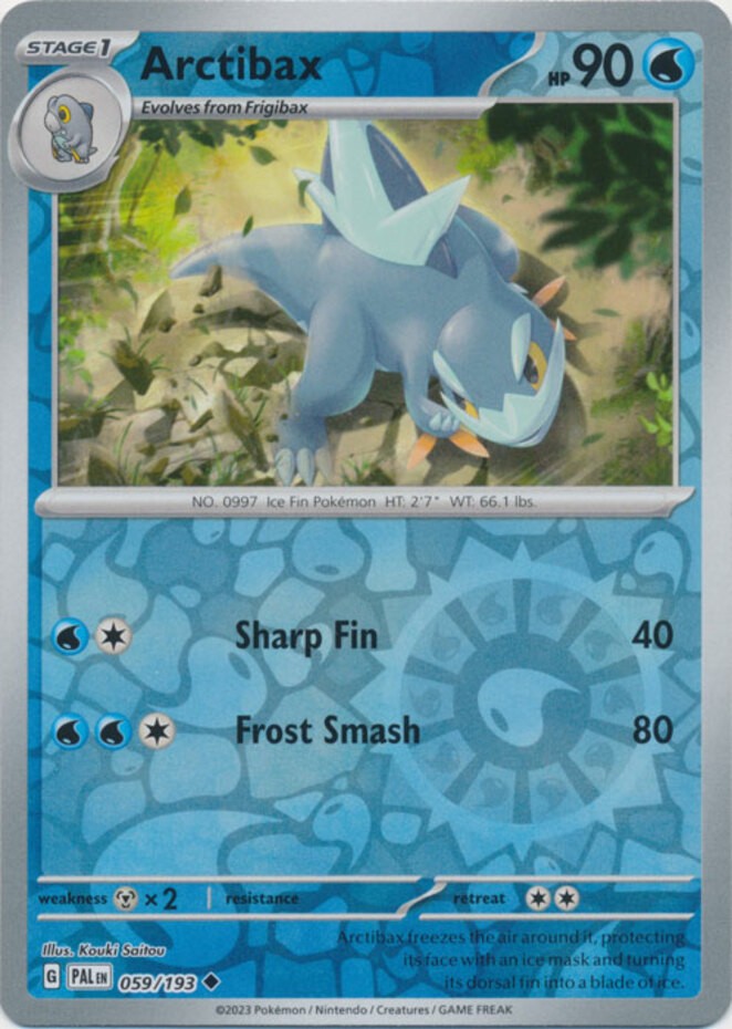 Arctibax - 059/193 - Uncommon - Reverse Holo - Near Mint