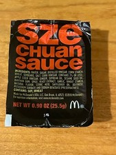 MCDONALDS SZECHUAN SAUCE 2018 Re-release .9 Oz Rick & Morty Mulan Chicken Nugget
