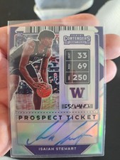 Isaiah Stewart Contenders Silver Rookie Auto On Card