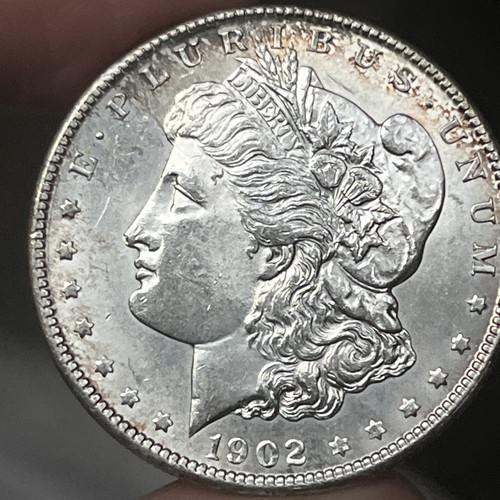 1902 O Morgan Dollar Stempelglanz Details (gereinigt?)