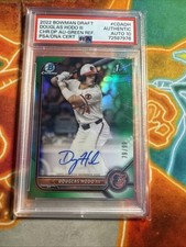 2022 Bowman Chrome Douglas Hodo III Green Ref Auto /99 PSA Authentic 10 Auto
