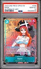 2023 ONE PIECE OP02-PARAMOUNT WAR ALTERNATE ART #036 NAMI PSA 10