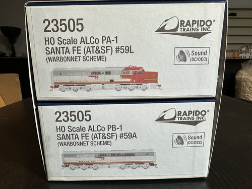 Rapido 023505 HO Scale ALCo PA-1 / PB-1 Santa Fe ATSF 59L/A with DCC a - White Rose Hobbies