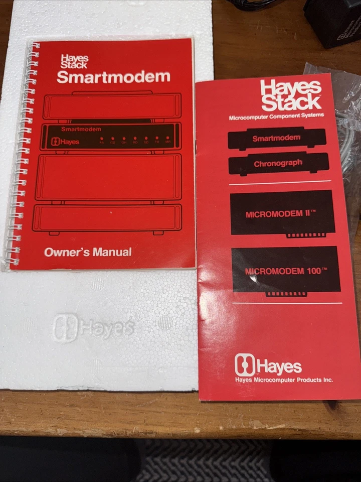 Vintage Hayes Stack 300BPS Smartmodem in Original Box! HACF Working! - Image 2 of 4