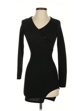 PrettyLittleThing Women Black Casual Dress 0
