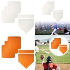 Softball Bases Set Throw Down Base Set Pitcher Rubber for Kids Adults Kickball