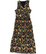 T Tahari Womens Belted Midi Dress, Multicoloured, Large