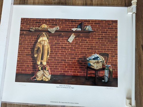 Firefighter Vintage Prints Lot - Picture 8 of 22
