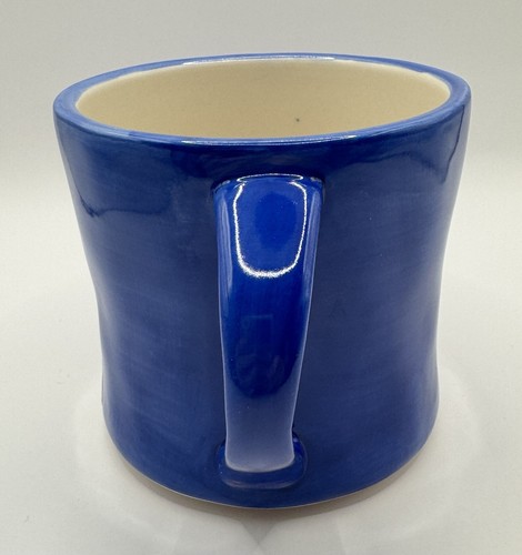 Anthropologie Initial Letter L Ceramic Royal Blue Coffee Mug - Picture 2 of 8