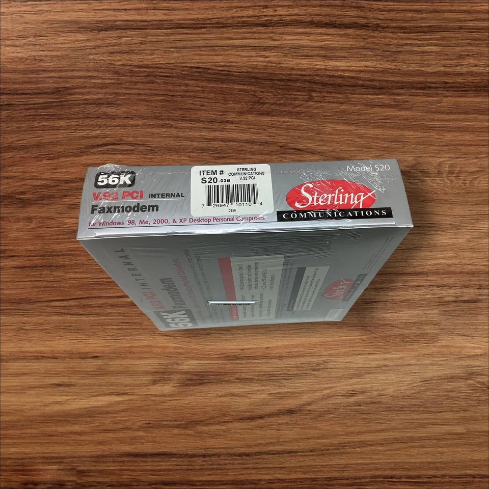 56K MODEM Internal Faxmodem V.92 PCI Sterling Communications Model S20 - Image 3 of 3