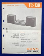 Original Sony TC-130 / Cassette-Corder Service Manual -- 1