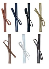 ACCLAIM Laces Flat Shoe Boot Trainer 7 mm Waxed Cotton Brown Red Blue New 2025