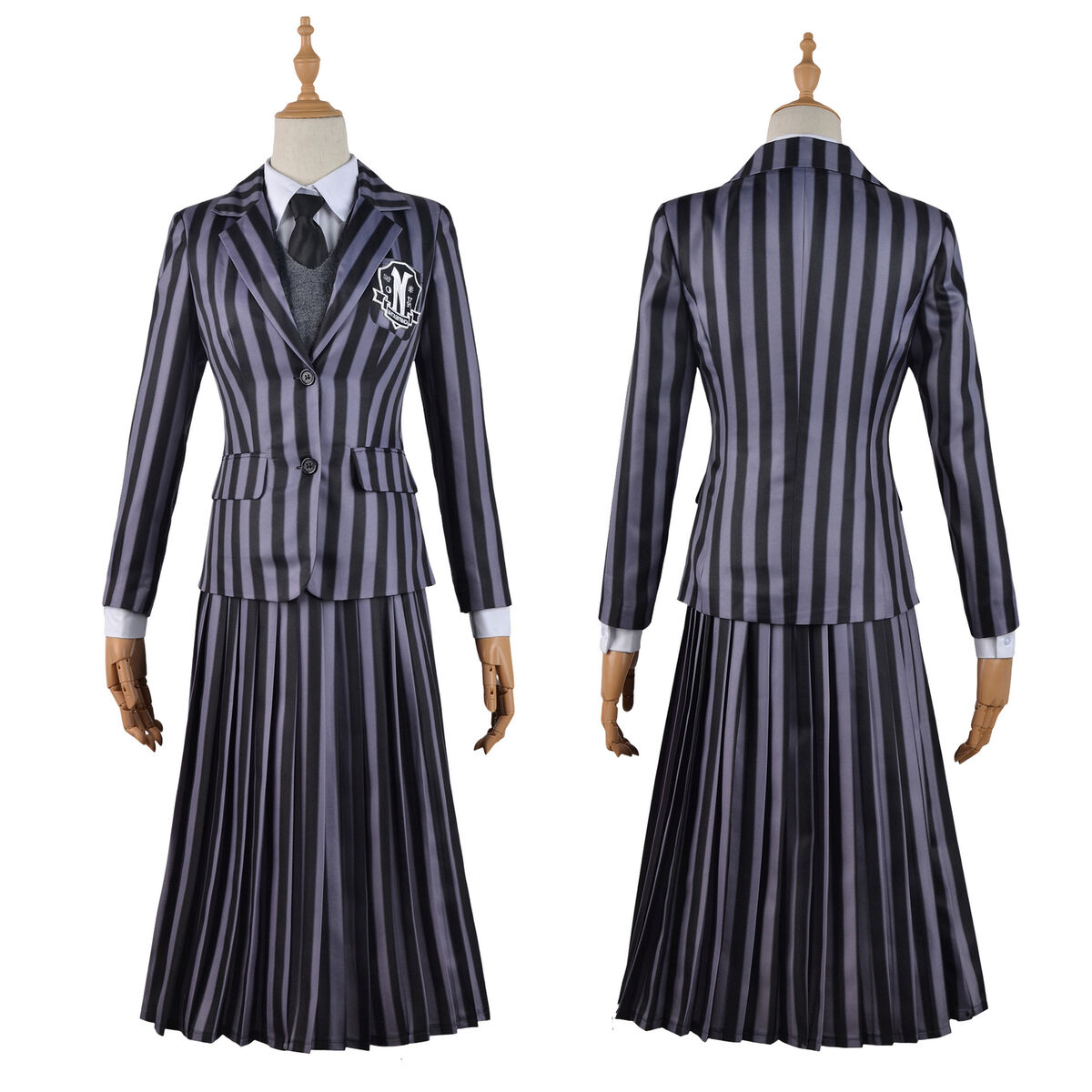 Wednesday Addams Cosplay Costume Dress Addams Family Halloween School  Uniform