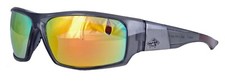 Anarchy Gator Pit Sunglasses Grey Crystal Frame / Smk. Gold Mirror Lens