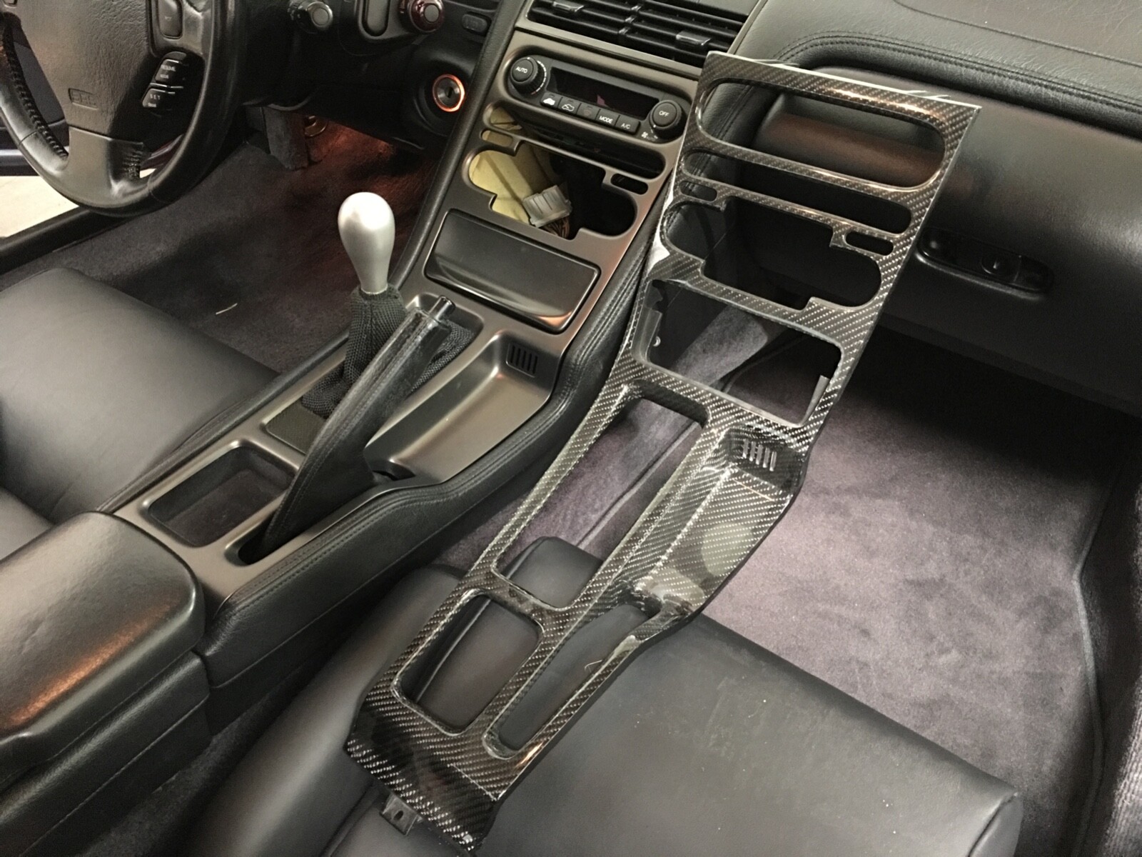 Honda Acura NSX Bespoke LHD OEM Casette radio dash panel Gloss Carbon Fiber