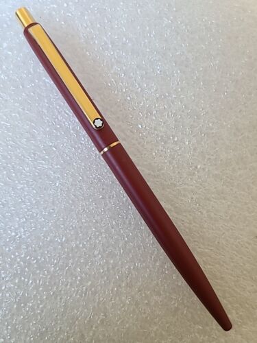 Montblanc, Noblesse Burgundy Ballpoint Pan , Old Stock, Read. - Picture 1 of 17