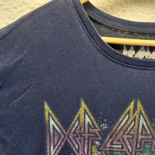 Def Leppard 1987 Hysteria Tour Concert Shirt Womens Black Band 80s Rock - Picture 3 of 16