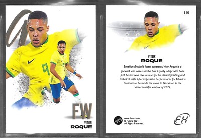 Futera FX 2024 #110 Vitor Roque Barcelona Brasilien Karte