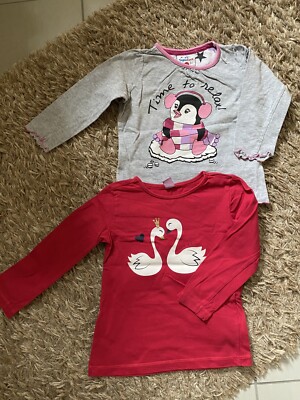 Pullover 2er Set Grau Rot Größe 104 dopodopo Topolino M3