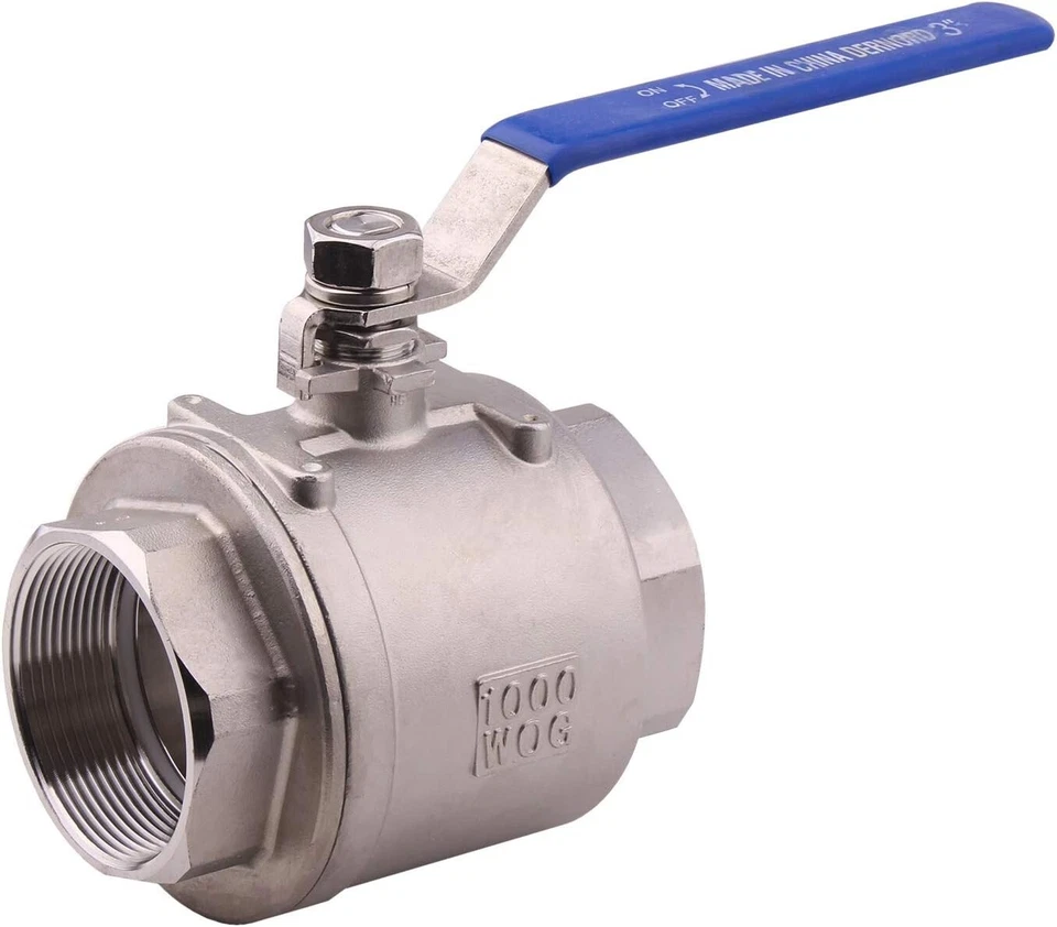 Full Port Ball Valve Stainless Steel 304 Heavy Duty for Water, Oil, and Gas w... - Image 2 of 4