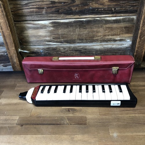 Vintage Red Hohner Melodica Piano 27 With Case eBay