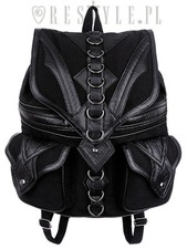 Restyle Dragon Goth Punk Rocker Emo 90s D-rings Womens Backpack Handbag Purse