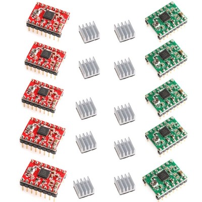5pcs A4988 StepStick Pololu Stepper Driver Module + Heatsink for RepRap 3D Ramps