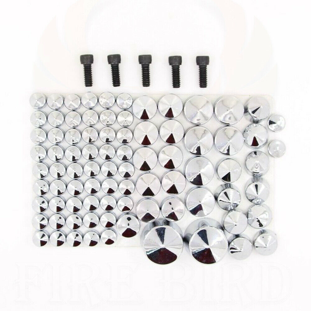Chrome Motor Topper Screw Bolt Cover Caps For Harley Touring Road Glide Softail | UK