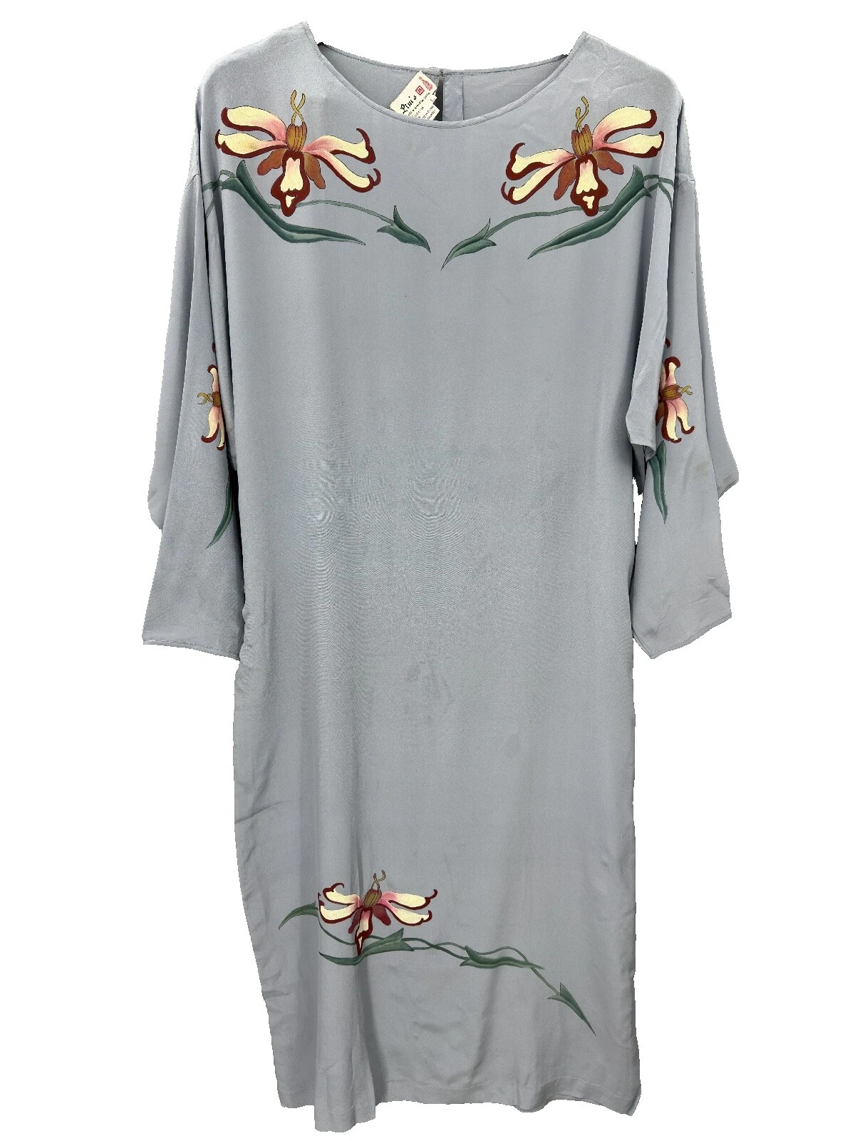 Art Deco 100% Seda Vestidos Vintage Casual para Mujeres