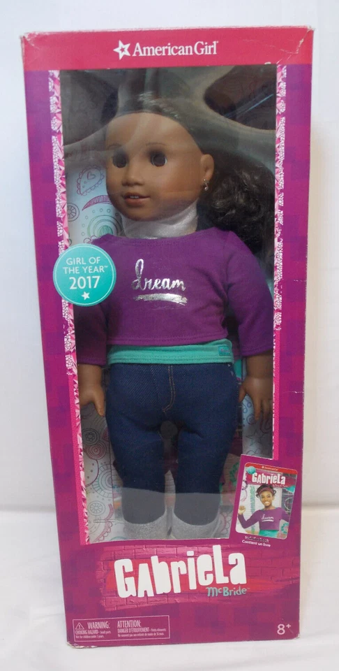 MUÑECA GABRIELA MCBRIDE AMERICAN GIRL Y LIBRO INGLÉS Niña del Año 2017 NUEVA Foto 4 de 4