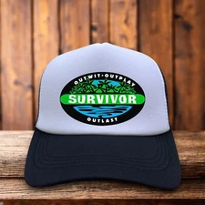 Survivor Mens Trucker Hat Black Snapback Jeff Probst Million Dollar Prize Cap