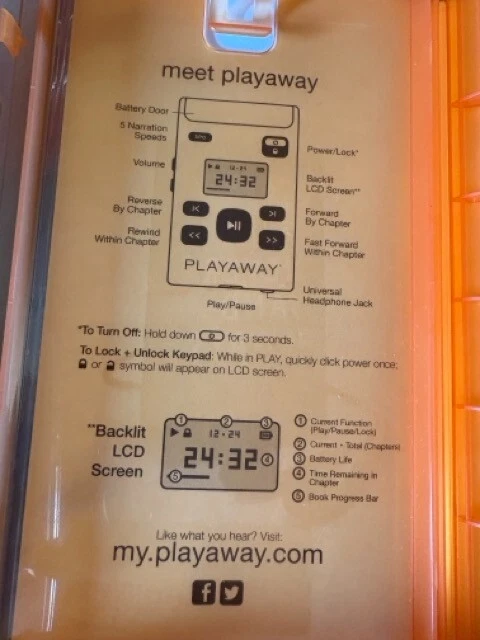 PLAYAWAY Portable MP3 Audiobooks Audio Book - YOU CHOOSE - *Buy More & Save* - Image 4 of 4