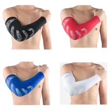 Men Sports Elastic Arm Warmer Fitness Guard Wrist Protection Protective Gear