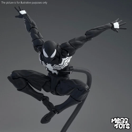 MESS TOYS Black Suit Neighbor Spider-Man Symbiote 1/12 Action Figure US STOCK image 12